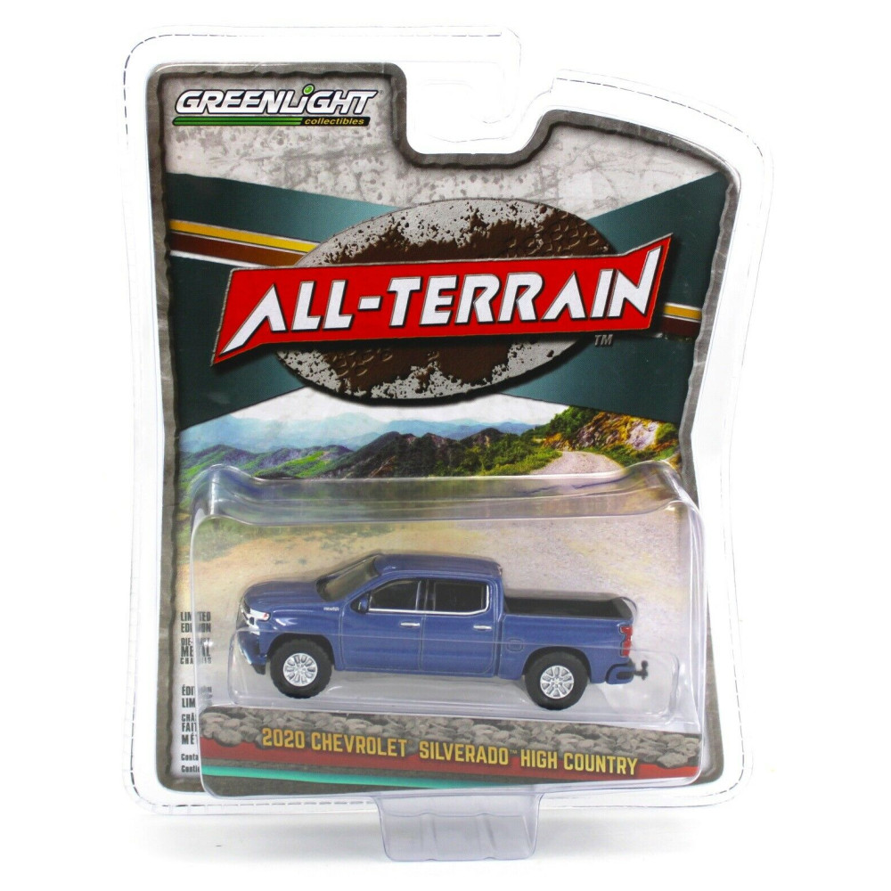 Машинка Greenlight Chevrolet Silverado High Country Blue (2020 - All-Terrain Series 10)
