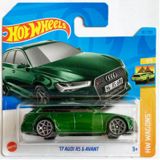 Машинка Hot Wheels '17 Audi RS 6 Avant (2023 Базовая - HW Wagons)