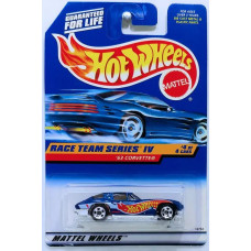 Машинка Hot Wheels '63 Corvette (1998 Базовая - Race Team IV)