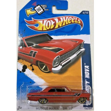 Машинка Hot Wheels '66 Chevy Nova (2012 Базовая - Muscle Mania: GM)