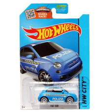 Машинка Hot Wheels Fiat 500 (2015 Базовая - HW City: HW Rescue)