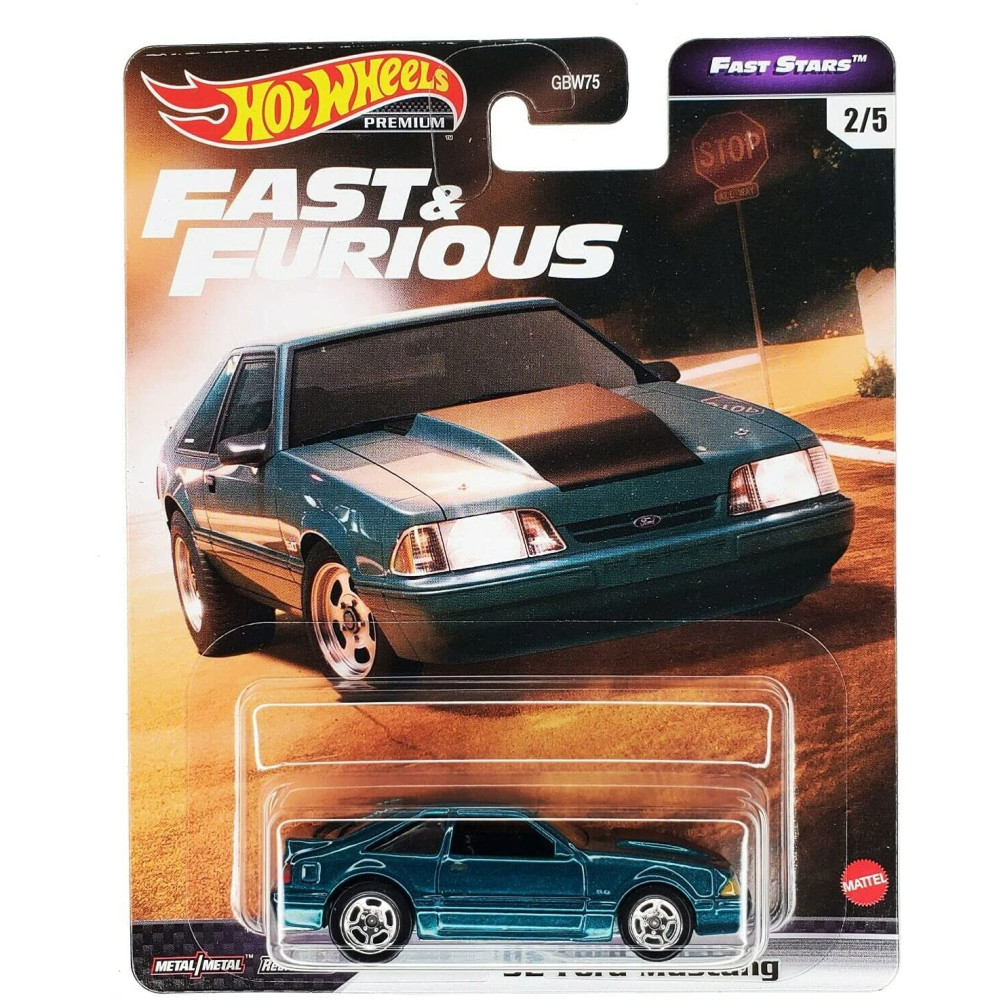 Машинка Hot Wheels '92 Ford Mustang (2021 Fast & Furious Premium - Fast Stars)