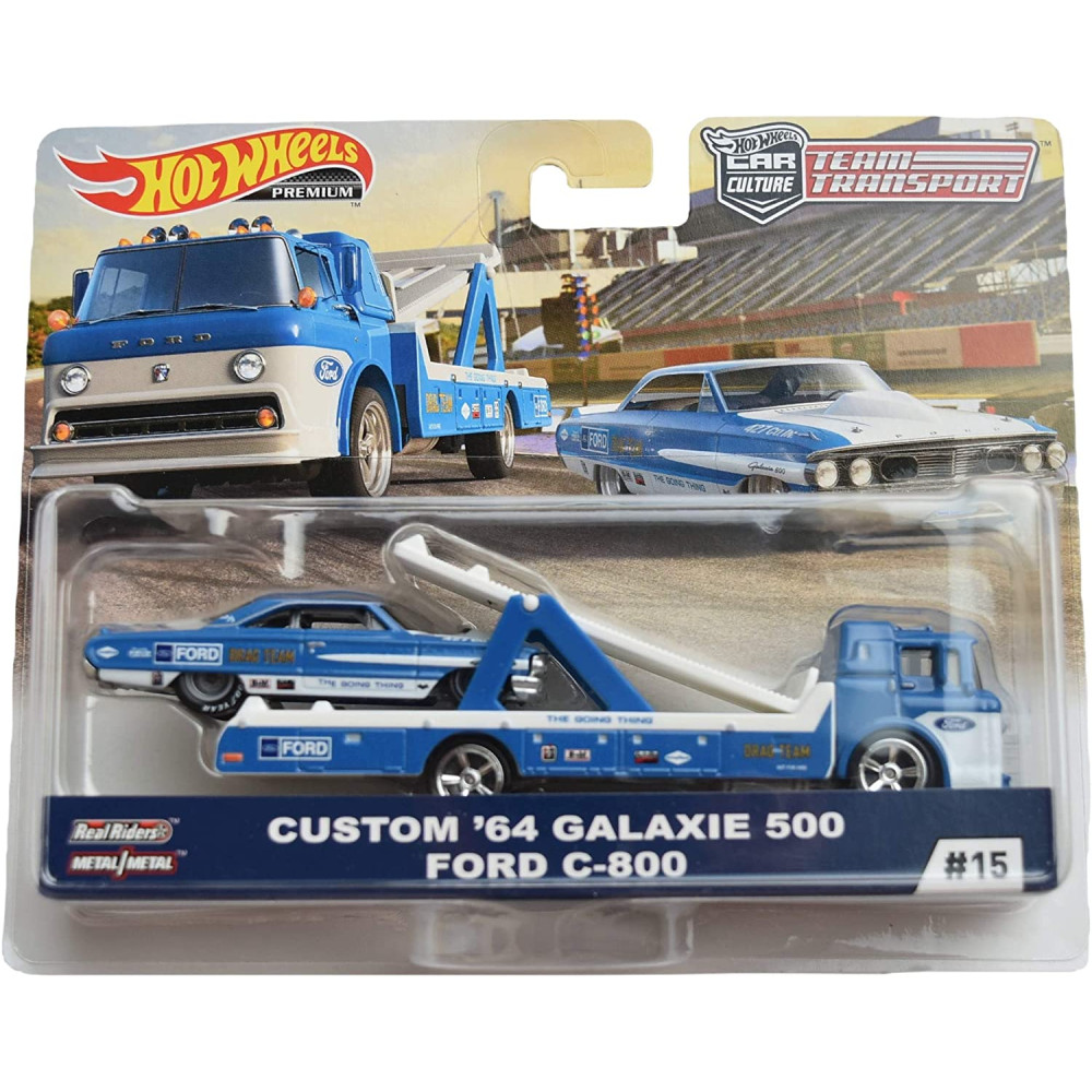 Машинка Hot Wheels Custom '64 Galaxie 500 / Ford C-800 (2019 Car Culture Team Transport - Mix 3)