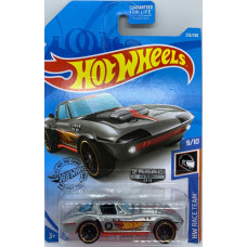 Машинка Hot Wheels Corvette Grand Sport (2019 Базовая ZAMAC - HW Race Team)