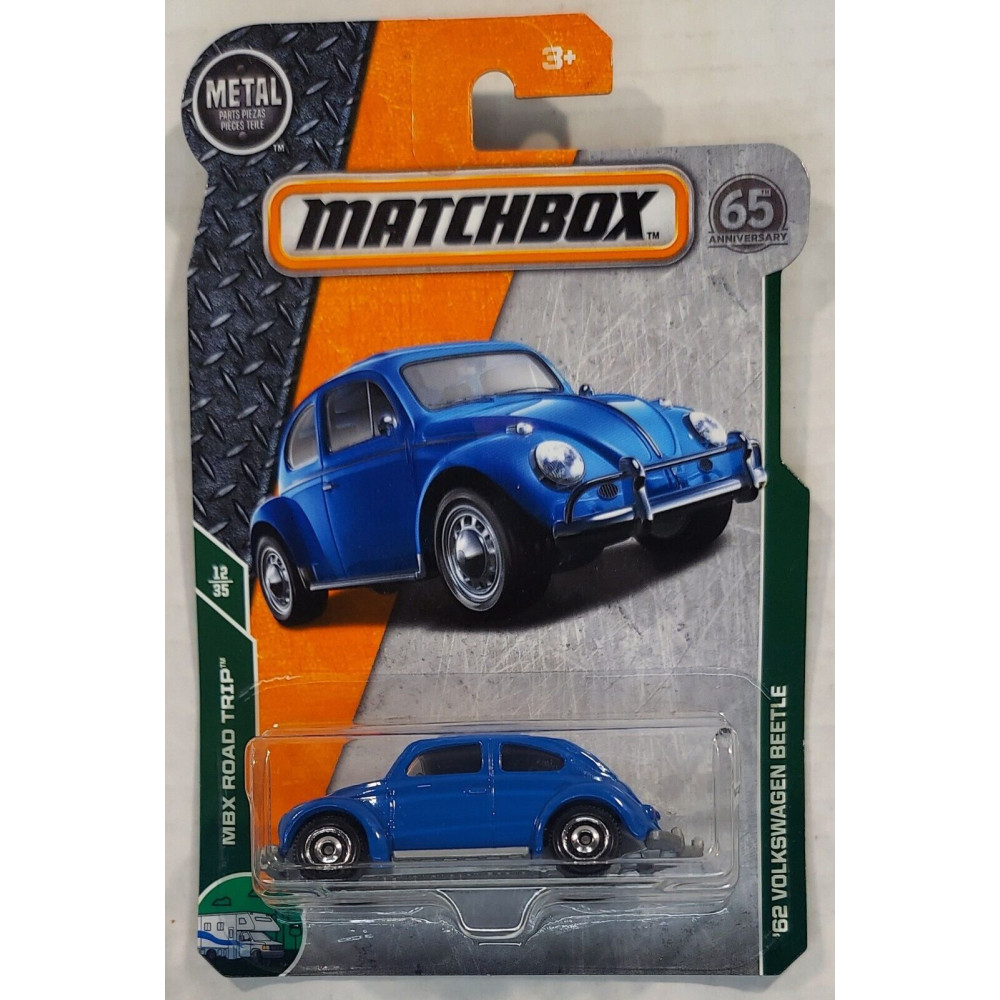Машинка Matchbox '62 Volkswagen Beetle (2018 Базовая - MBX Road Trip)