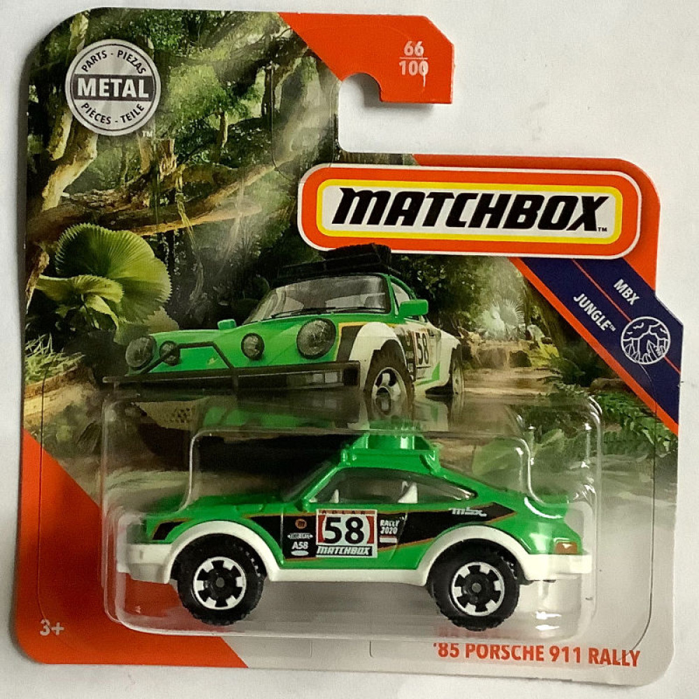 Машинка Matchbox 1985 Porsche 911 Rally (2022 Базовая - MBX Jungle)