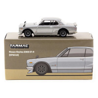 Машинка Tarmac Works Nissan Skyline 2000 GT-R (KPGC10) Silver (2023 Global64)