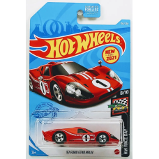 Машинка Hot Wheels '67 Ford GT40 Mk.IV (2021 Базовая - HW Race Day)